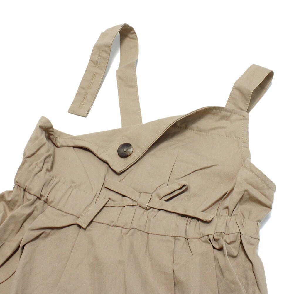 【ocean&ground/オーシャンアンドグラウンド/子供服/ベビー/キッズ/ジュニア】 タックフレアエプロンSET ベージュ(BE)