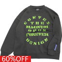 【コンベックス/CONVEX/子供服/ジュニア/キッズ】 セール 【60%OFF】 アーチロゴ/BIGトレーナー チャコール(23)