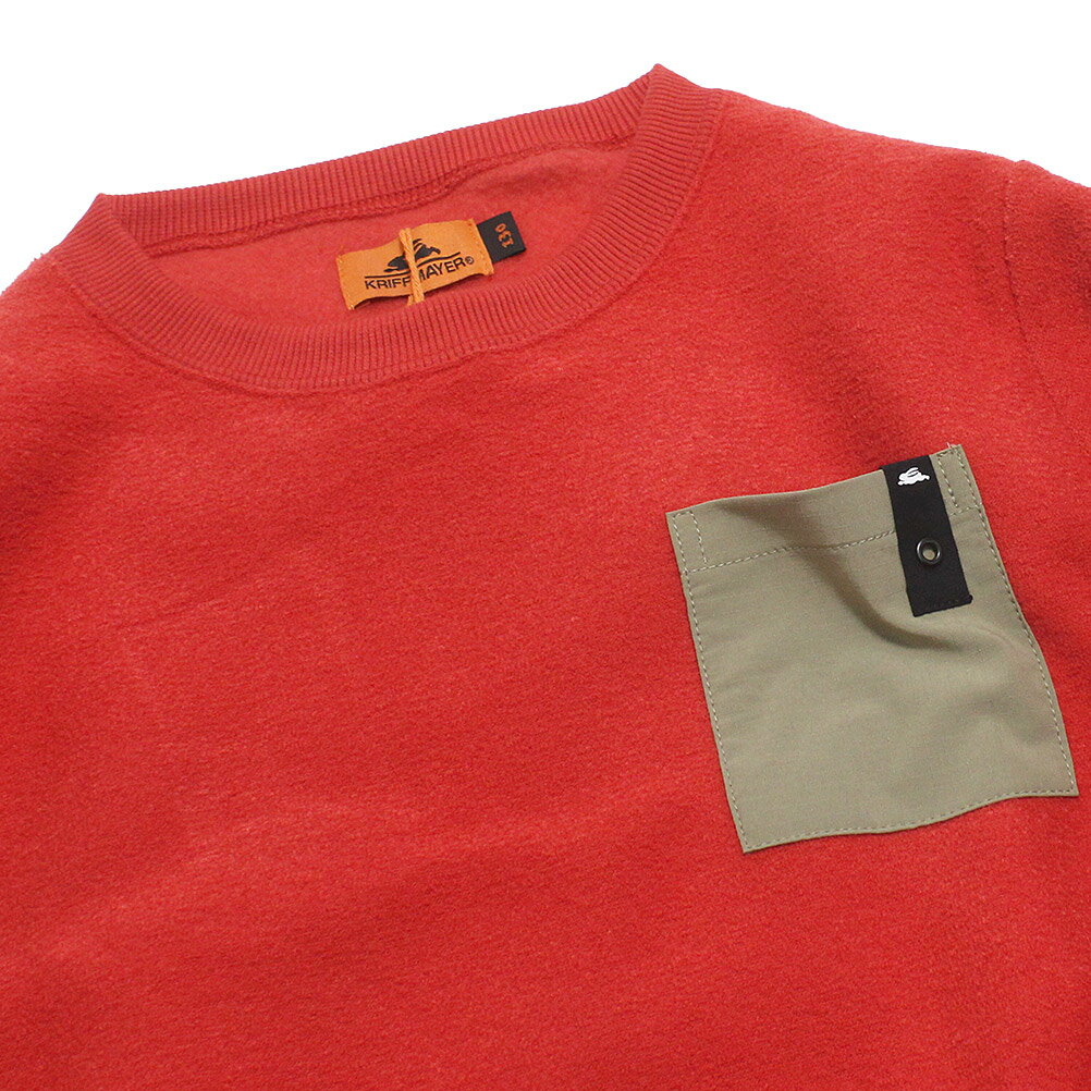 【KRIFF MAYER/KRIFFMAYER KIDS/クリフメイヤー/ジュニア/キッズ/クリフメイヤーキッズ】 セール 【50%OFF】 かるポカポケクルー レッド(35)