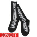 【X-GIRL STAGES/エックスガール/エックスガールステージズ/子供服/女の子】 セール 【30%OFF】 ラインハイソックス クロ(80)