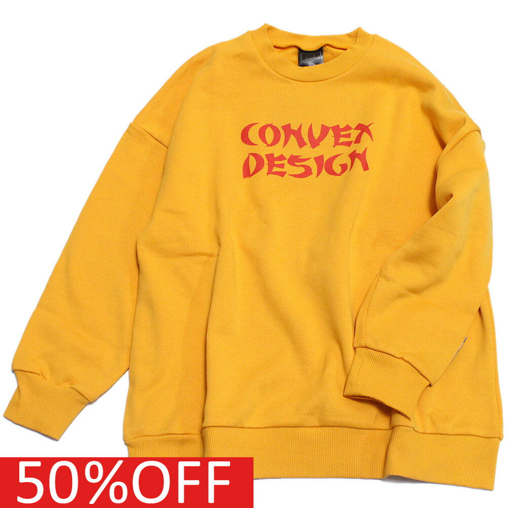 楽天子供服ミリバール【コンベックス/CONVEX/子供服/ジュニア/キッズ】 セール 【50％OFF】 あす楽 幽玄ミュータン/BIGトレーナー キイロ（8）