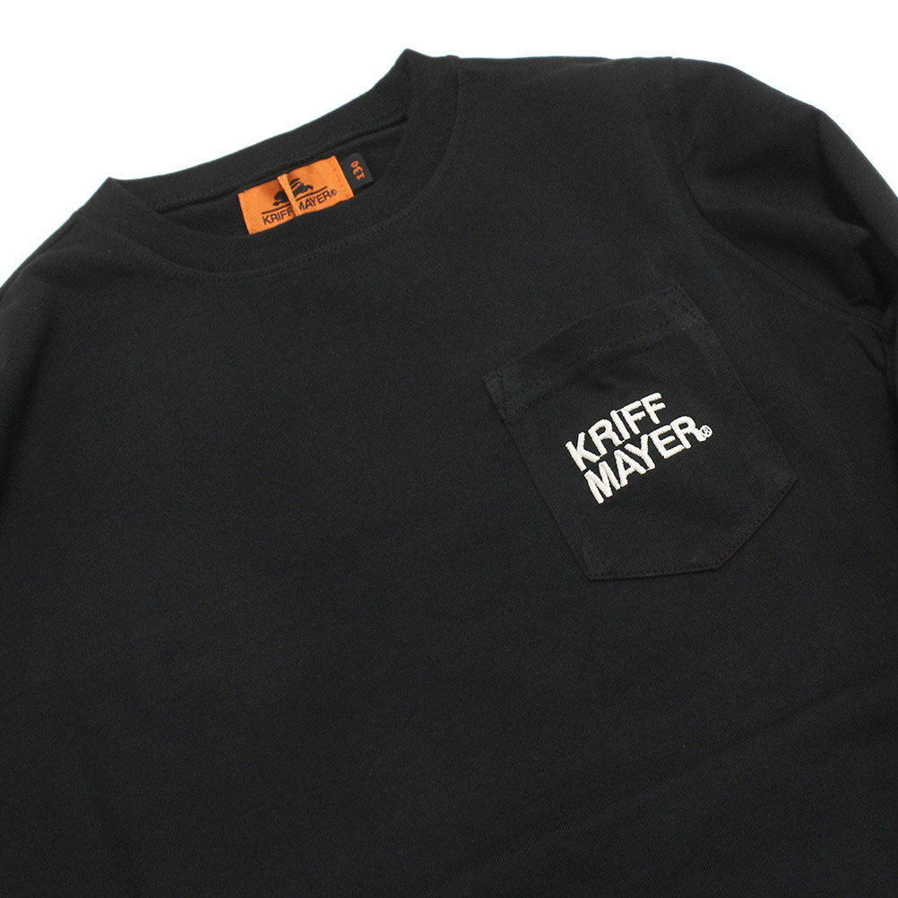 【KRIFF MAYER/KRIFFMAYER KIDS/クリフメイヤー/ジュニア/キッズ/クリフメイヤーキッズ】 セール 【50%OFF】 外遊びイラストロンT(ロゴ) ブラック(19)