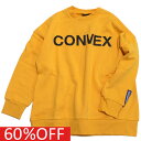 楽天子供服ミリバール【コンベックス/CONVEX/子供服/ジュニア/キッズ】 セール 【50％OFF】 あす楽 フェイク/BIGトレーナー キイロ（8）