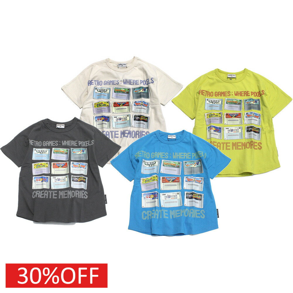 樂天商城 - 【オフィシャルチーム OFFICIALTEAM】 セール 【30%OFF】 クールタッチレトロゲームロゴTシャツ