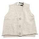 【1+in the family ワンモアインザファミリー ベビー服】 GINO ニットベスト ベージュ(BEG)