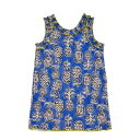 【ocean&ground/オーシャンアンドグラウンド/子供服/ベビー/キッズ/ジュニア】 ソウガラフリルノースリーブワンピース ブルー(BL)