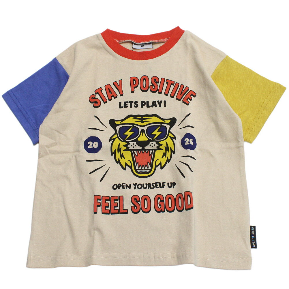 樂天商城 - 【オフィシャルチーム OFFICIALTEAM】 クレイジータイガーTシャツ ベージュ