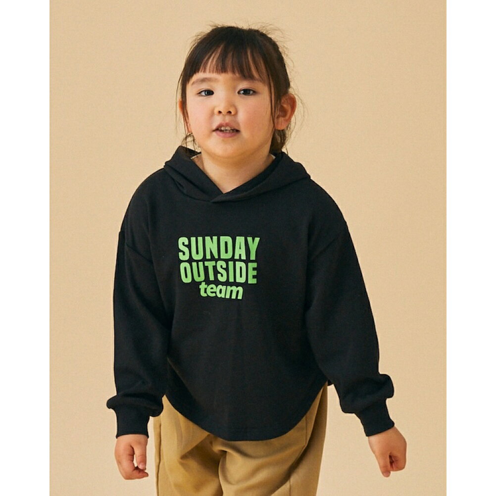  SUNDAY OUTSIDEパーカー ブラック(BK)
