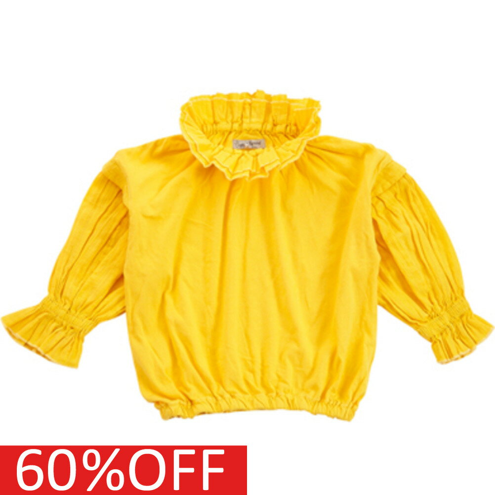 【ocean&amp;ground/オーシャンアンドグラウンド/子供服/ベビー/キッズ/ジュニア】 セール 【50%OFF】 あす楽 フリルカラーバルーンTシャツ イエロー(YE)