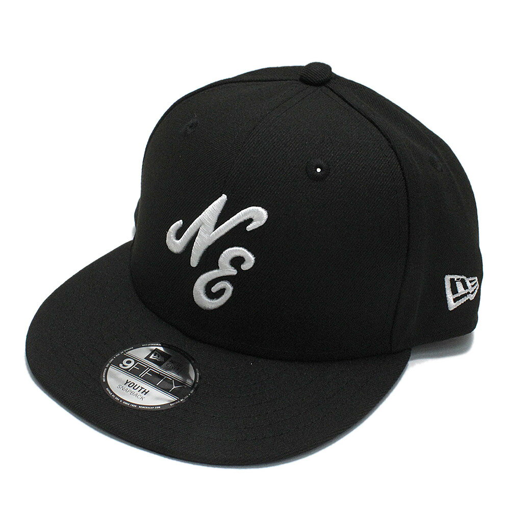 【NEWERA/キッズ/帽子/ニューエラ】 あす楽 YOUTH 9FIFTY CLASSIC NE LOGO CAP ブラック