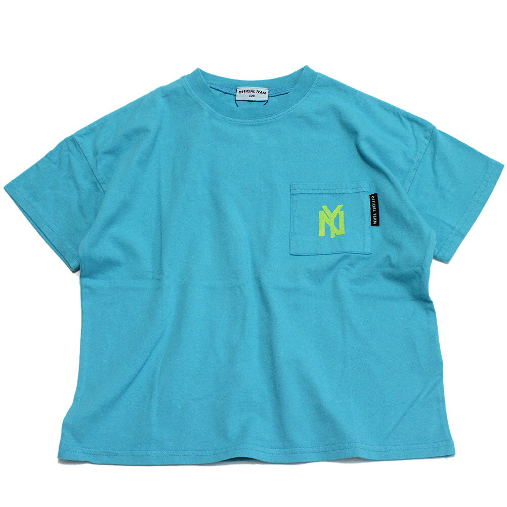 【オフィシャルチーム OFFICIALTEAM】 製品染めベースボールロゴTシャツ ターコイズ