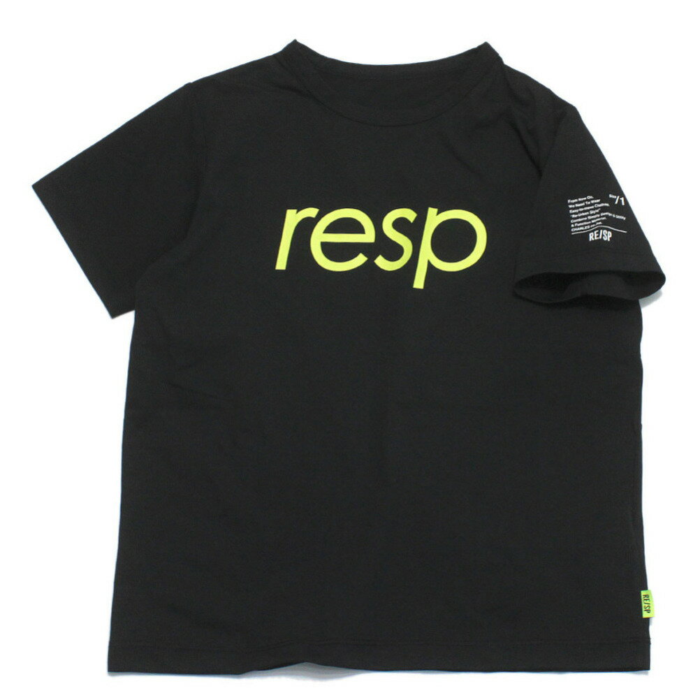 樂天商城 - 【RESP/アールイーエスピー/子供服/RE/SP/ジュニア】 respロゴTee ブラック