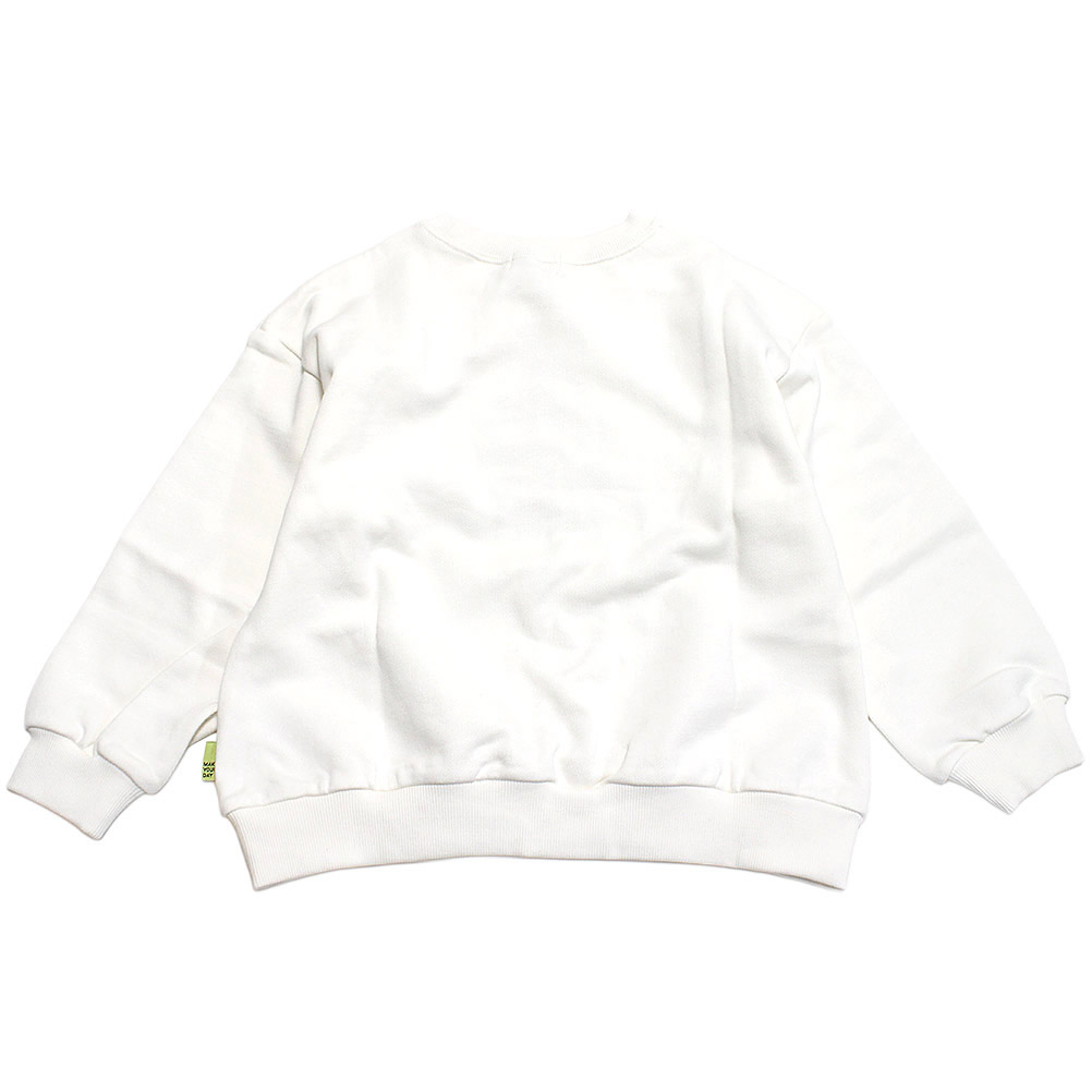 【子供服/makeyourday/ベビー/メイクユアデイ/キッズ/ジュニア】 セール 【50%OFF】 宇宙プリントトレーナー オフホワイト(OW)