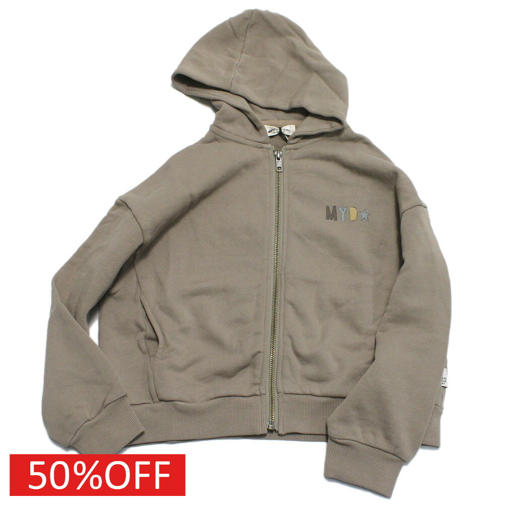Other - 【子供服/makeyourday/ベビー/メイクユアデイ/キッズ/ジュニア】 セール 【50%OFF】 ロゴZIPフーディ ベージュ(BE)