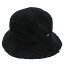 【NEWERA/キッズ/帽子/ニューエラ】 あす楽 KIDS MINK FLEECE BUCKET HAT ブラック