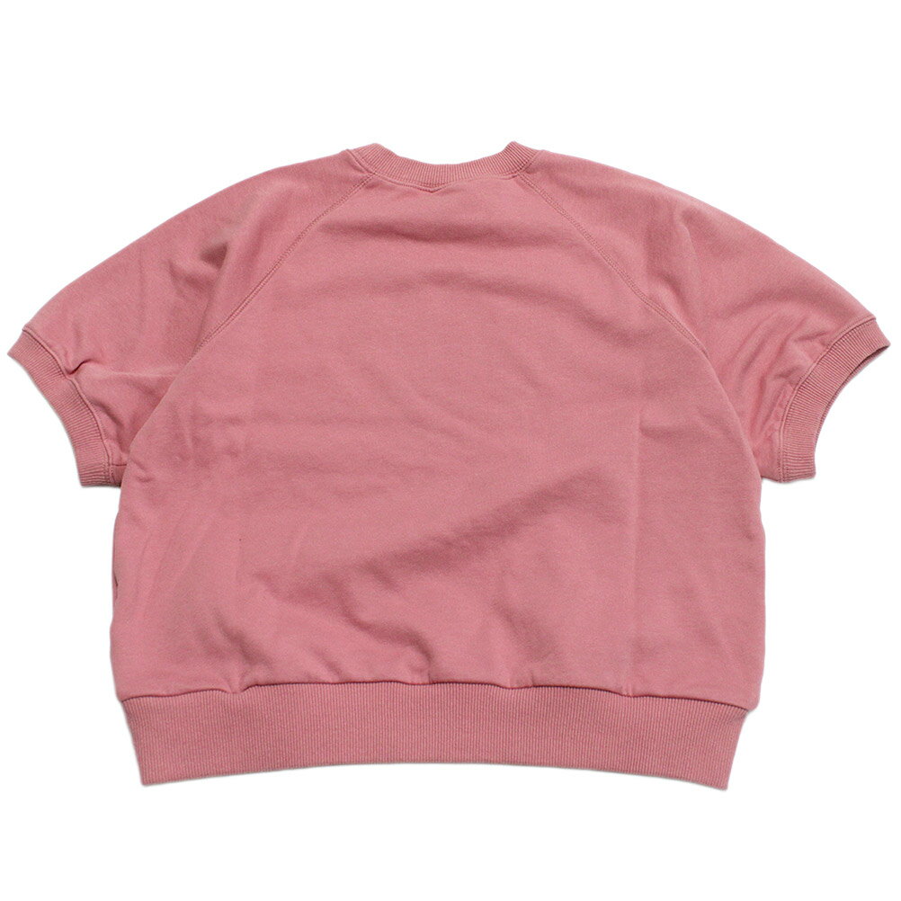 【ニードルワークス/ジュニア服/NEEDLEWORKS】 ミニ裏毛Tシャツ ピンク