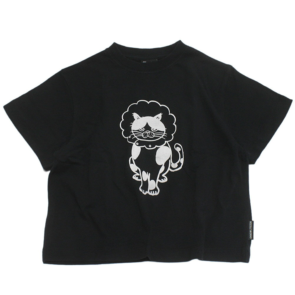 Other - 【ニードルワークス/ジュニア服/NEEDLEWORKS】 CATエリザベスカラーTシャツ ブラック
