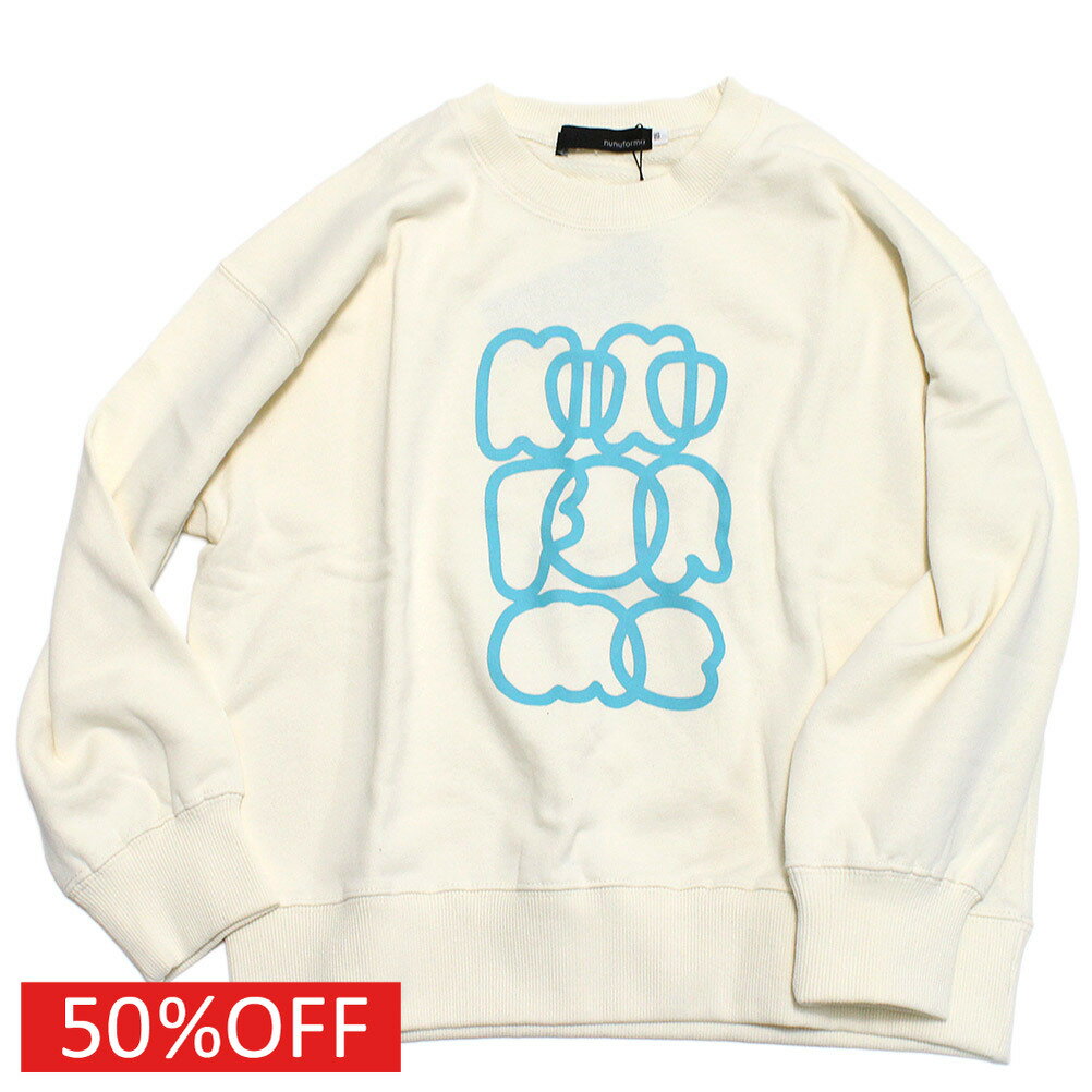 Rakuten - 【nunuforme/ヌヌフォルム/レディース/キッズ/子ども服】 セール 【50%OFF】 モクモクロゴプリントトレーナー アイボリー