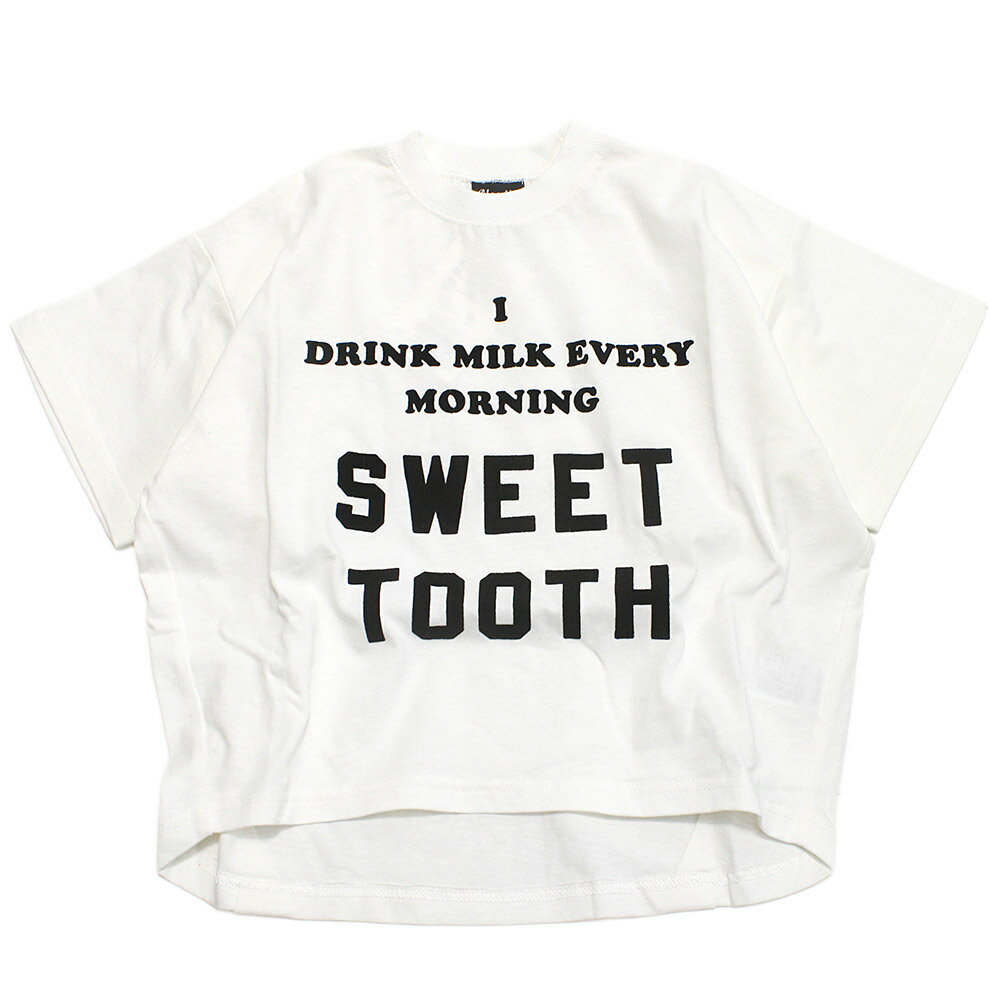 Rakuten - 【ニードルワークス/ジュニア服/NEEDLEWORKS】 SWEET TOOTH変形Tシャツ ホワイト