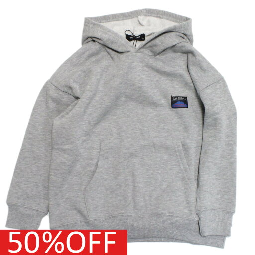 【RAT EFFECT ラットエフェクト 子供服 ジュニア】 セール 【50%OFF】 バックネオンプリントフーディー 杢グレー 【RAT EFFECT ラットエフェクト 子供服 ジュニア】 セール 【50%OFF】 バックネオンプリントフーディー 杢グレー
