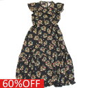 【クリスティーナローデ ChristinaRohde 子供服 】 セール 【50%OFF】 あす楽 long black floral ドレス ブラック(006)