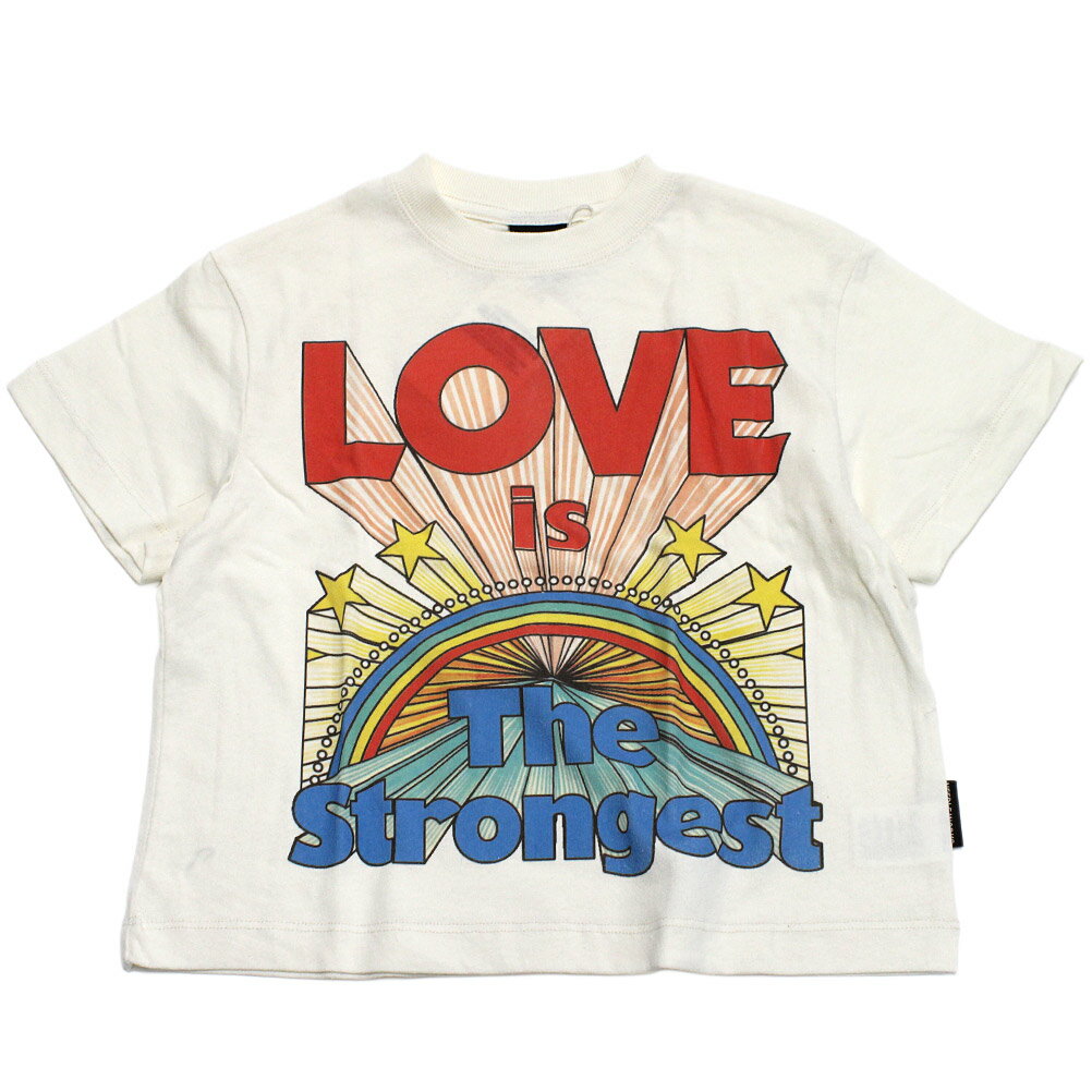 T-Shirts （Short Sleeve） - 【ニードルワークス/ジュニア服/NEEDLEWORKS】 LOVE Tシャツ ホワイト