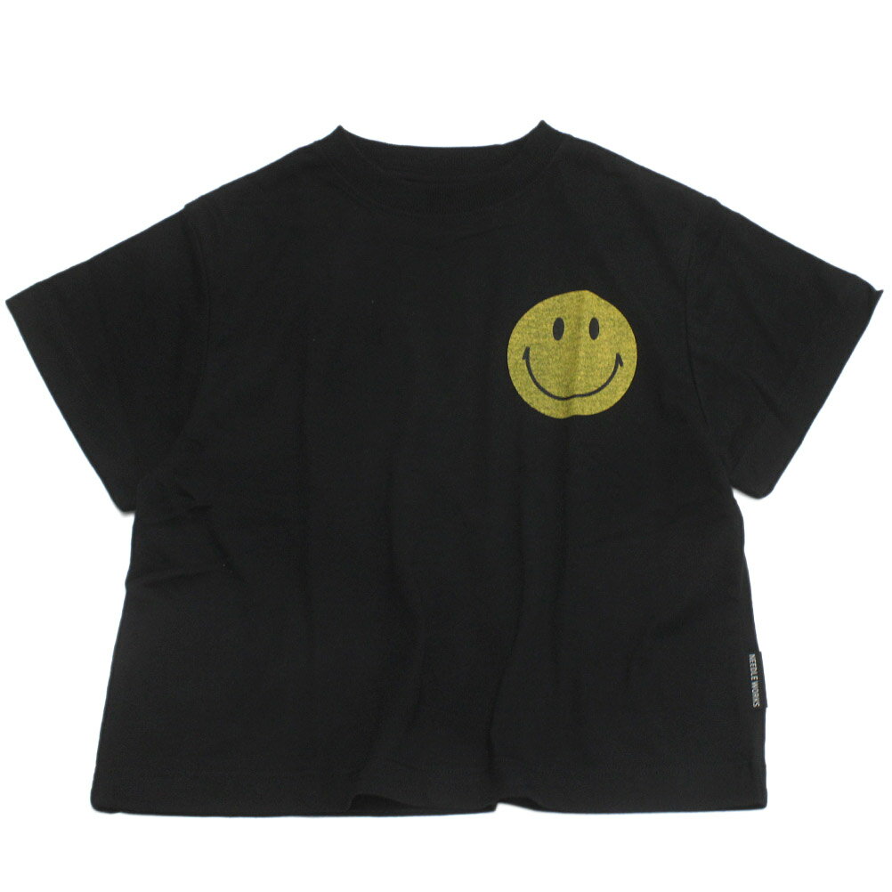 樂天商城 - 【ニードルワークス/ジュニア服/NEEDLEWORKS】 T/C天竺SMILE Tシャツ ブラック