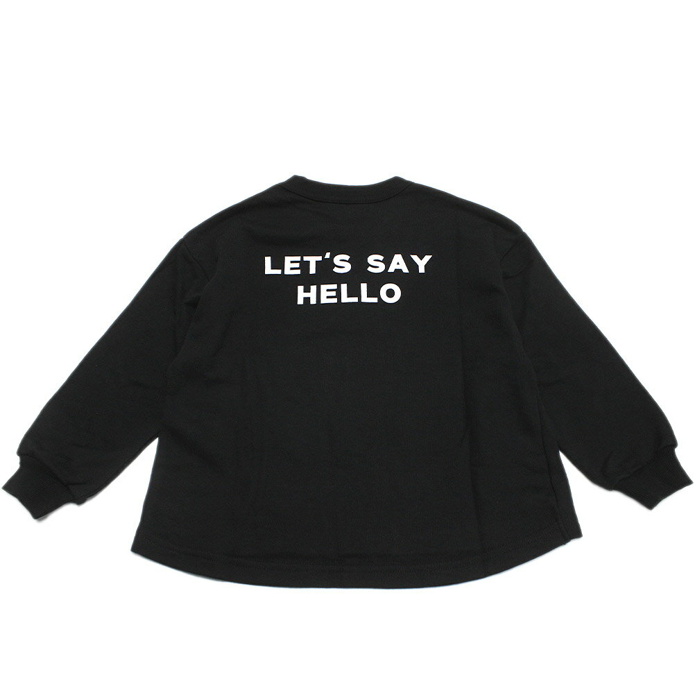 【FOV/フォブ/こども服/キッズ/親子/カジュアル】 セール 【50%OFF】 Hello トレーナー ブラック(BK)