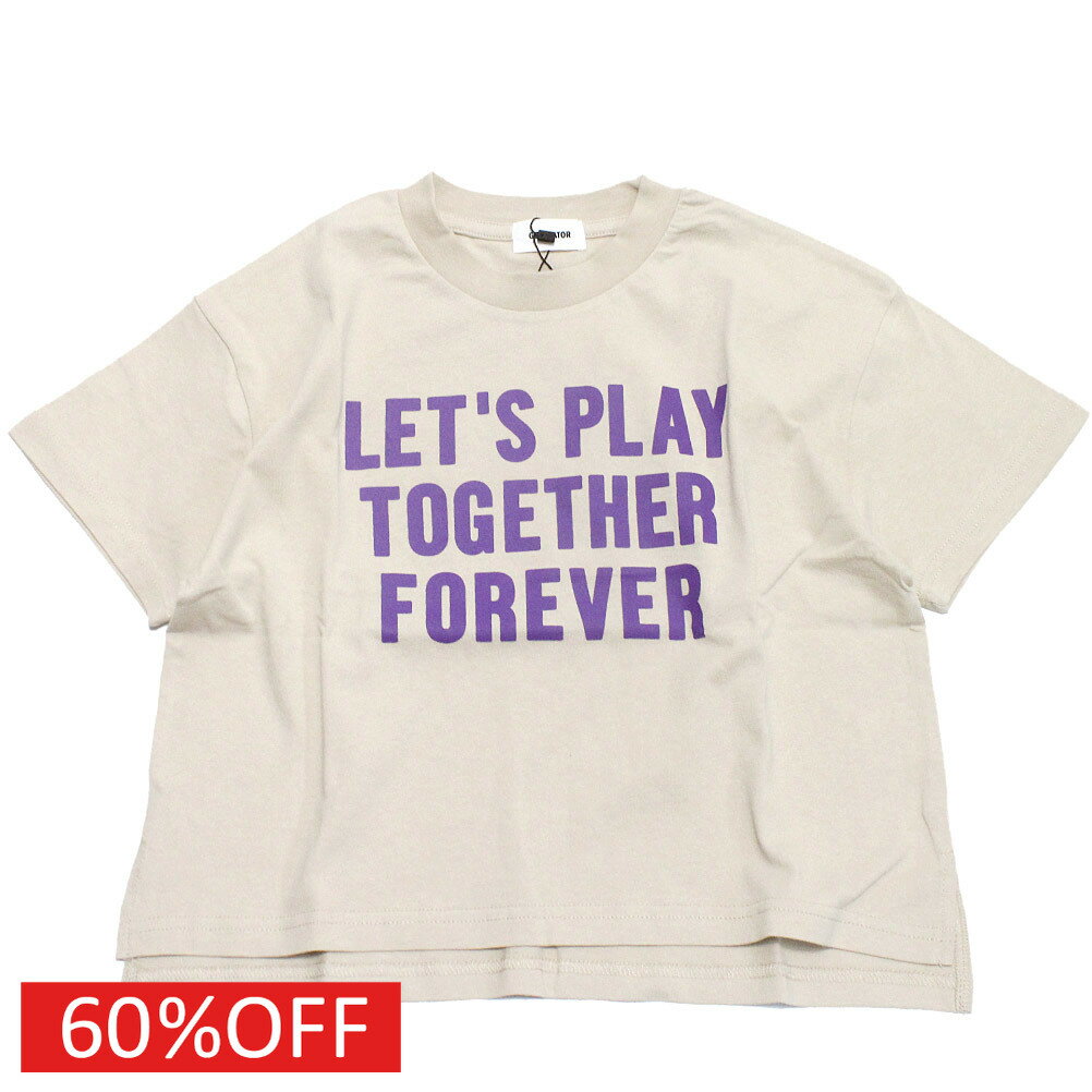 樂天商城 - 【ジェネレーター/子供服/GENERATOR/ジュニア 】 セール 【60%OFF】 LET’S PLAY Tシャツ エクリュ(EC)