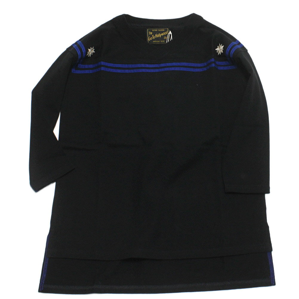 【ゴートゥーハリウッド GO TO HOLLYWOOD/子供服/親子】 テンジク セーラー ロンTEE 2BK黒