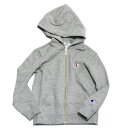 【CHAMPION/KIDS/チャンピオン/キッズ/子ども服】 ZIP HOODED スウェットシャツ オックスフォードグレー(70)