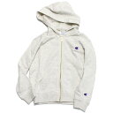 【CHAMPION/KIDS/チャンピオン/キッズ/子ども服】 ZIP HOODED スウェットシャツ オートミール(810)