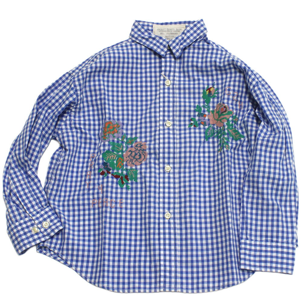 Long-Sleeved - 【ゴートゥーハリウッド GO TO HOLLYWOOD/子供服/親子】 イロドリ シャツ 14BLブルー