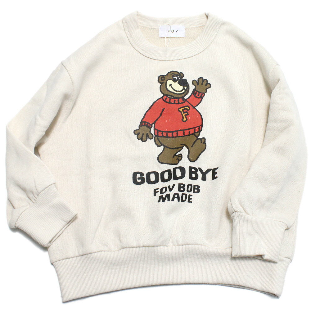 【FOV/フォブ/こども服/キッズ/親子/カジュアル】 【FOV BOB】 BEAR ビッグトレーナー アイボリー(IV)