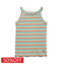 【ニードルワークス/ジュニア服/NEEDLEWORKS】 セール 【50%OFF】 【NeWo】ボーダーアメスリタンク ミント