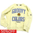 【子供服/グルーヴィーカラーズ/groovy colors/ジュニア/男の子】 セール 【50%OFF】 ウラケ GROOVY COLORS PARIS スウェット 10Y黄