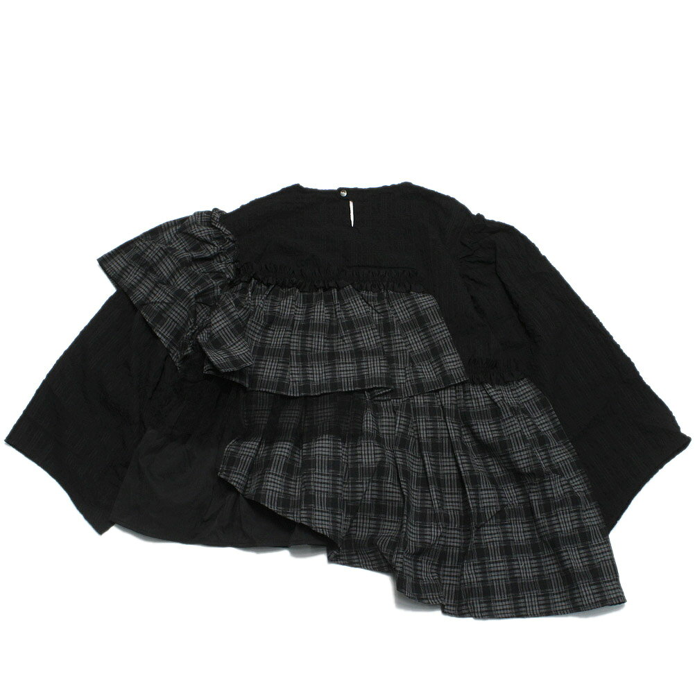 【ユニカ/UNICA/子供服/キッズ/女の子】 セール 【30%OFF】 チェックレイヤードブラウス ブラック(4) millibar-10557691 子供服ミリバール サンプル画像3