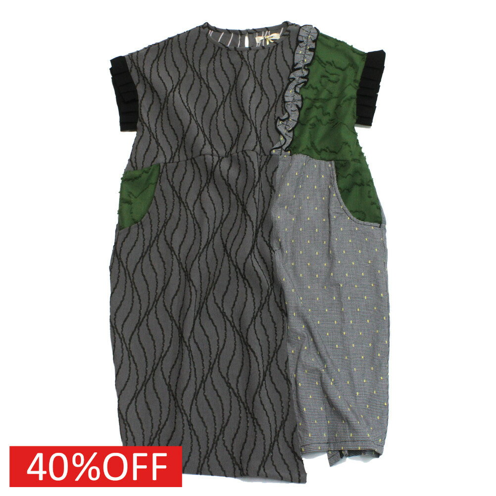 Rakuten - 【ユニカ/UNICA/子供服/キッズ/女の子】 セール 【40%OFF】 切替えドルマンワンピース グリーン(9)