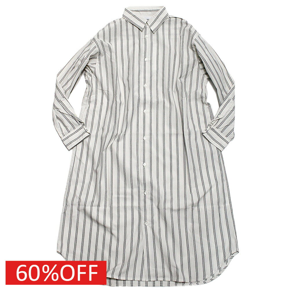 樂天商城 - 【アーチ＆ライン/ARCH＆LINE/子供服/アーチアンドライン/親子】 セール 【60%OFF】 COTTON STRIPE ドレス オフホワイト(12)
