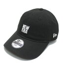 【NEWERA/キッズ/帽子/ニューエラ】 あす楽 YOUTH 9TWENTY SQUARE LOGO CAP ブラック