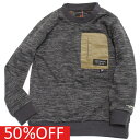 【KRIFF MAYER/KRIFFMAYER KIDS/クリフメイヤー/ジュニア/キッズ/クリフメイヤーキッズ】 セール 【30%OFF】 あす楽 裏ボアクルー チャコール(17)