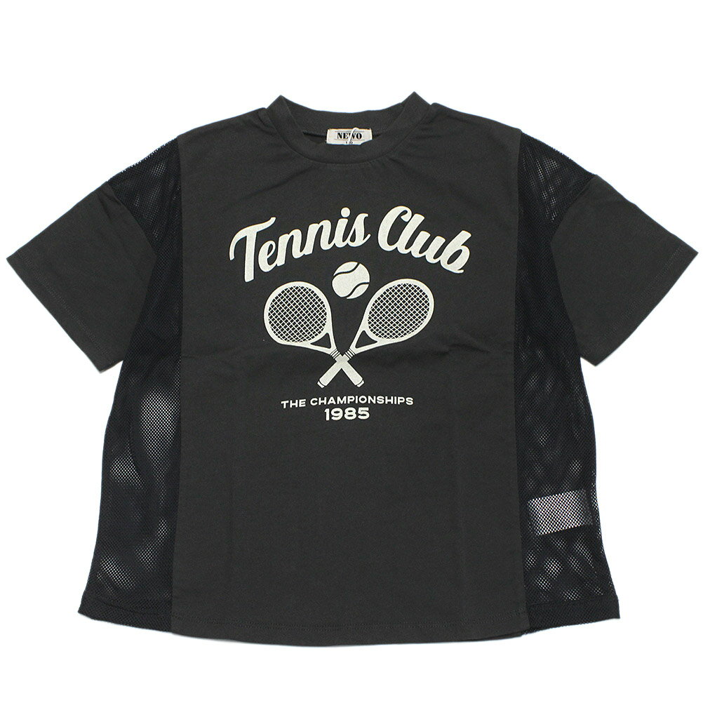 Rakuten - 【ニードルワークス/ジュニア服/NEEDLEWORKS】 【NeWo】テニス切替Tシャツ C.グレー