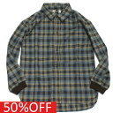 【子供服/makeyourday/ベビー/メイクユアデイ/キッズ/ジュニア】 セール 【50%OFF】 チェックシャツ ブラウン(BR)