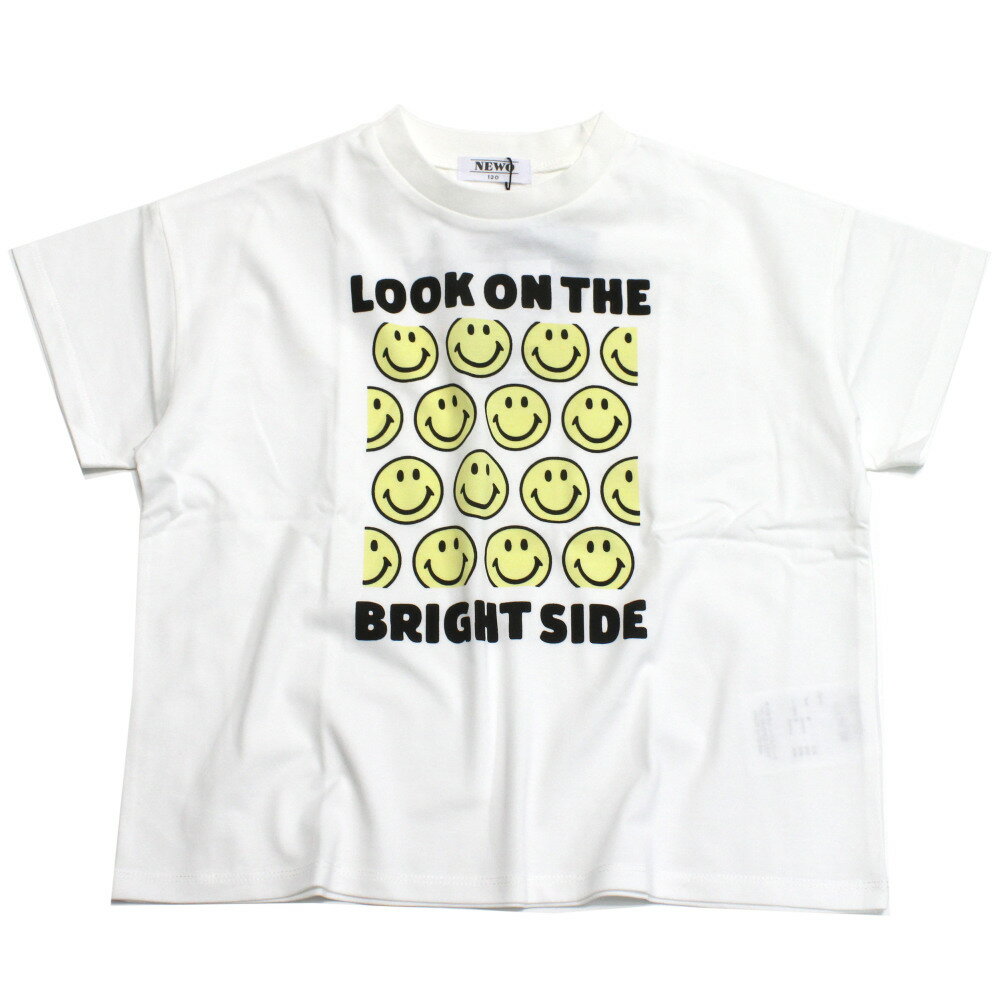  ボックススマイルTシャツ ホワイト