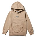 【NEWERA/キッズ/帽子/ニューエラ】 YOUTHBOX LOGO EMB SWEAT HOODIE ミルクティー