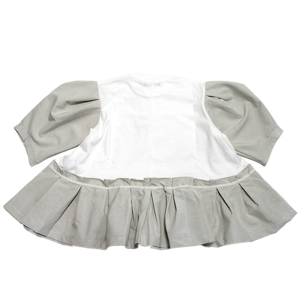 【nunuforme/ヌヌフォルム/レディース/キッズ/子ども服】 チェンジフリルTシャツ(7分袖) オフホワイト