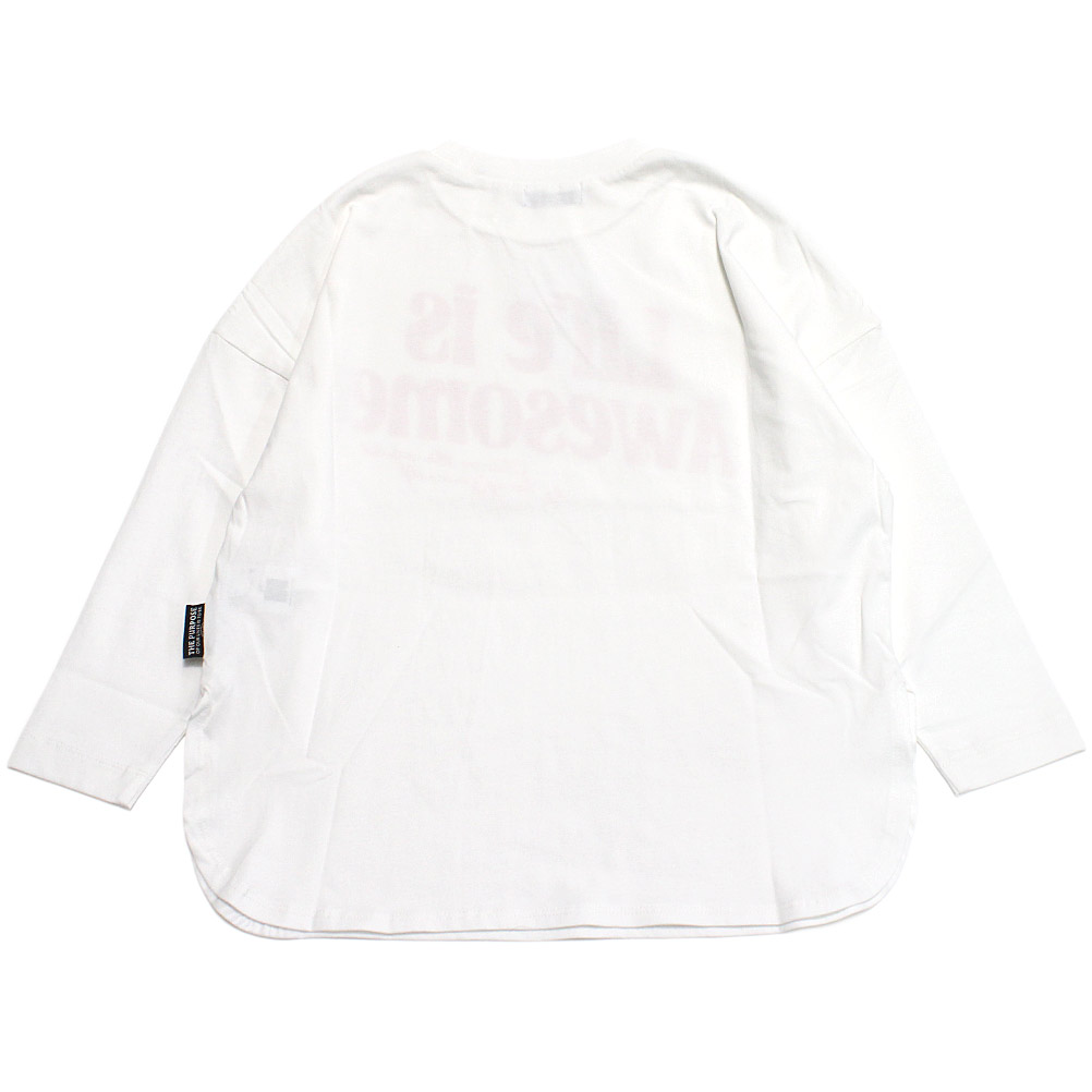【ニードルワークス/ジュニア服/NEEDLEWORKS】 【NeWo】ロゴTシャツ ホワイト 2
