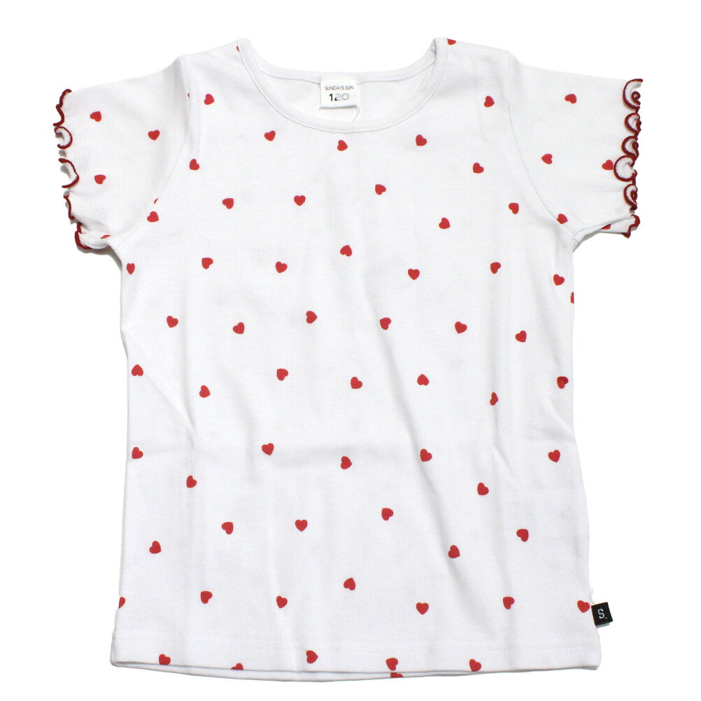 ハートドットTシャツアイボリー