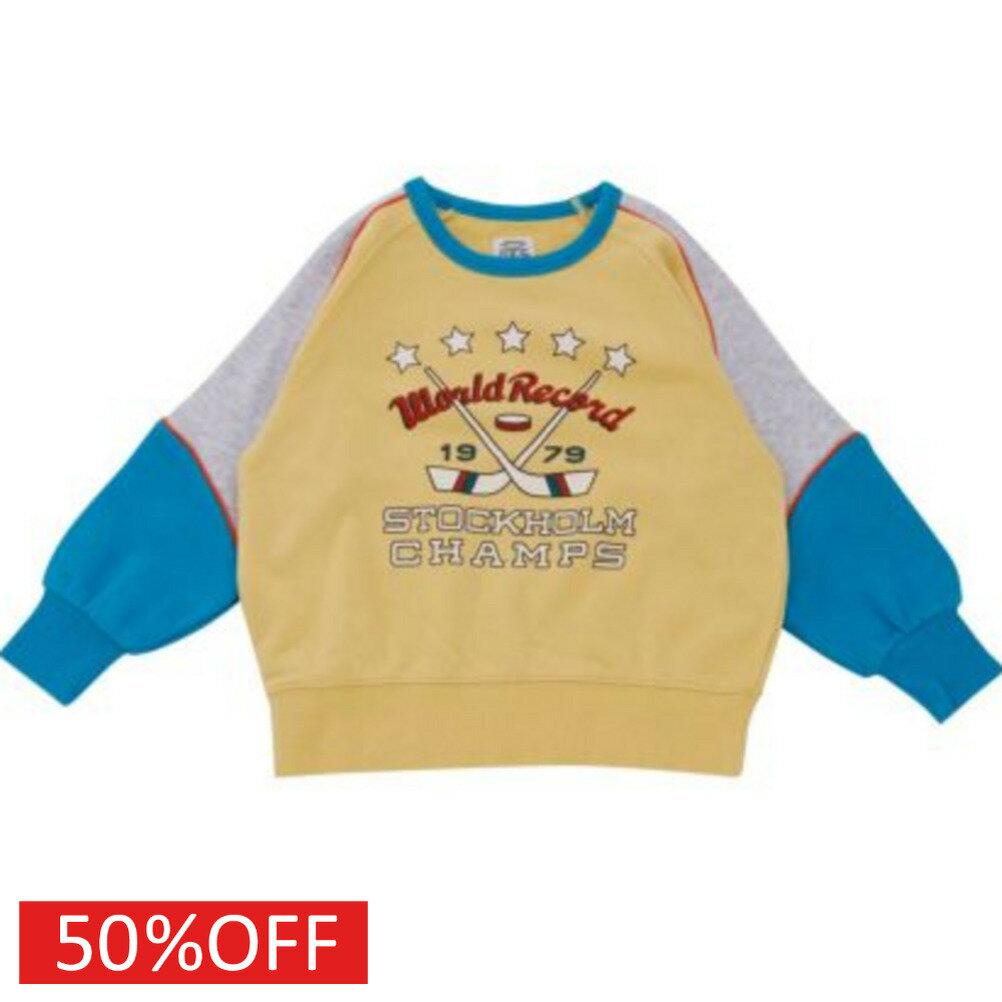 “オーシャン＆グラウンド”のリメイクスウェット・ホッケーをモチーフにしたプリントデザイン・90年代を思わせる雰囲気のカラーリングとシルエット・ラグランスリーブでゆったり・袖の切り替えデザインがアクセントに・コットン裏毛ボディで柔らかい肌触り本体　綿100%衿・袖口・裾　綿95%　ポリウレタン5%ライトブルー(LB)メーカー希望小売価格はメーカーカタログに基づいて掲載しています関連キーワード:子供服 キッズ 男の子 女の子 ガールズ ボーイズ ジュニア ユニセックス イエロー(YE) 90cm 100cm 110cm 120cm 130cm 140cm 150cm 160cm oce4426206トップ&nbsp;>&nbsp;セール&nbsp;>&nbsp;ブランド一覧&nbsp;>&nbsp;ア&nbsp;>&nbsp;オーシャン＆グラウンド(Ocean＆Ground)トップ&nbsp;>&nbsp;ブランド一覧&nbsp;>&nbsp;ア&nbsp;>&nbsp;オーシャン＆グラウンド(Ocean＆Ground)トップ&nbsp;>&nbsp;アイテム一覧&nbsp;>&nbsp;トップス&nbsp;>&nbsp;トレーナートップ&nbsp;>&nbsp;セール&nbsp;>&nbsp;アイテム一覧&nbsp;>&nbsp;トップス&nbsp;>&nbsp;トレーナートップ&nbsp;>&nbsp;ボーイズ・ユニセックス&nbsp;>&nbsp;トップス&nbsp;>&nbsp;トレーナーサイズ(cm)120130140150160着丈(BC)48.553586064身幅4648535761ゆき丈6065717782採寸結果は全てセンチ表記です。商品により多少の誤差がございます。目安とお考え下さい。※BCはバックセンター（首から裾までの後中心）です。※SNPはサイドネックポイント（肩から裾までの直線で計測した長さ）です。生地の透け感なしあり生地の厚み薄手普通厚手生地の伸縮性なしややありありa244a246a249a252a299a329a364a