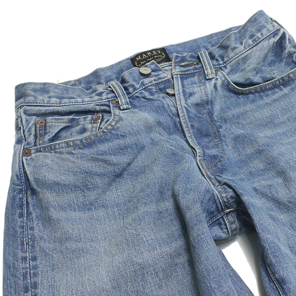 【MARET/マレ/レディース/メンズ/ユニセックス/大人服/オリジナル 】 セルビッチデニムスタンダードデニム5ポケットパンツ ビンテージブルー(44) millibar-10549950 子供服ミリバール サンプル画像3